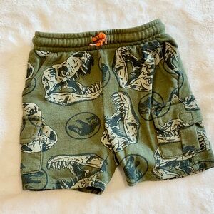 Jurassic World Dinosaur Adventure Toddler Shorts - Olive Green - Size: 2T